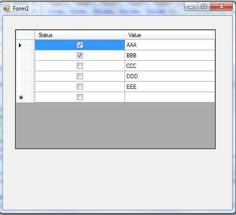 Checkbox In Datagridview Images