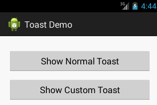 addition app in android studio toast