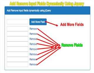 How can you dynamically add and remove form fields using JavaScript? image