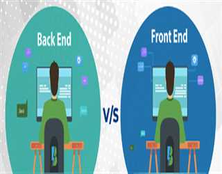 Differentiate between the front-end development and back-end development image