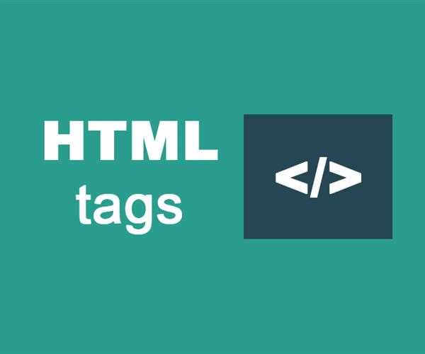 HTML Formatting tags with example image