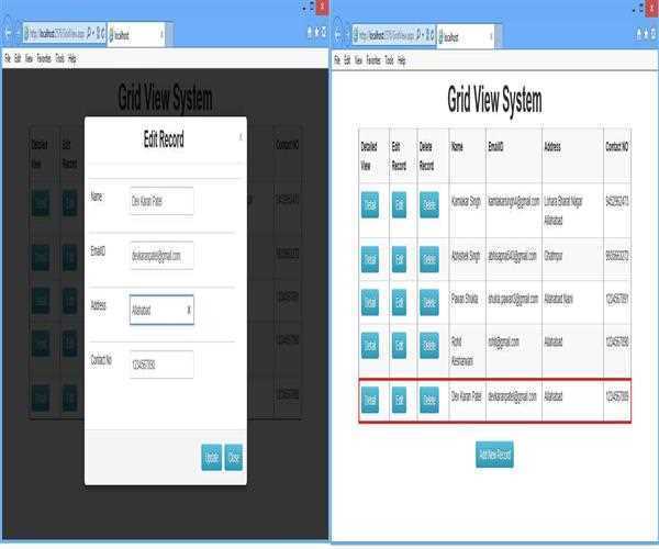 Editable Grid View System Using BootStrap In ASP.Net - MindStick