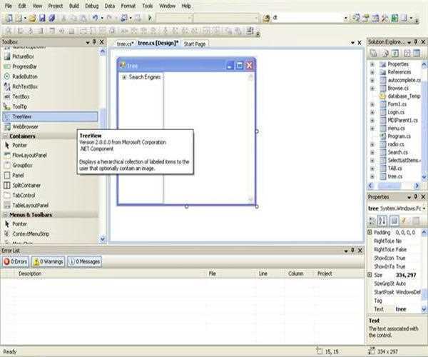 How to use TreeView Control and WebBrowser Control in CSharp .NET ...