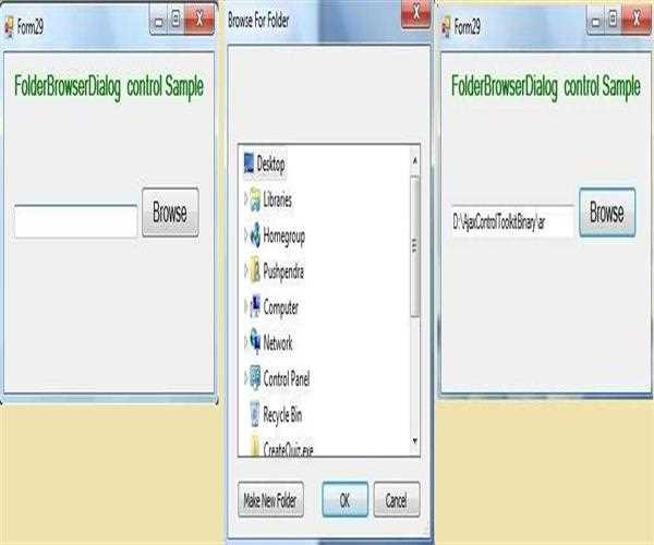 FolderBrowserDialog Control In VB.Net - MindStick