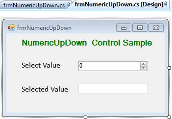 NumericUpDown Control in C#.Net