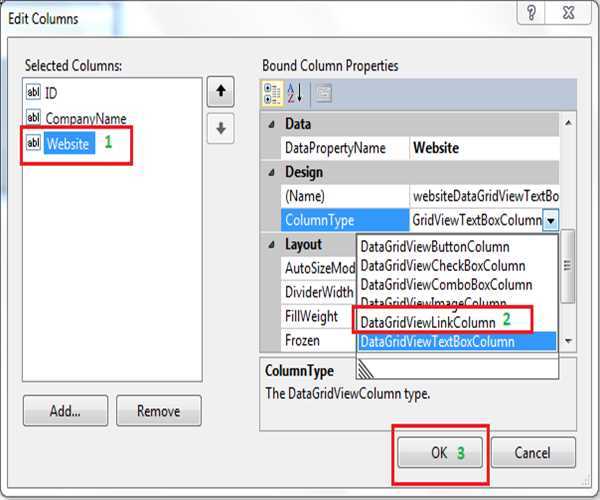 Hyperlink In DataGridView C# - MindStick