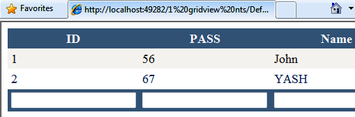 GridView Control In ASP.Net - MindStick