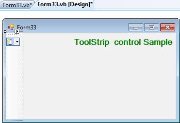 ToolStrip Control In VB.Net - MindStick