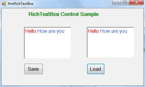 RichTextBox Control In C#.Net - MindStick