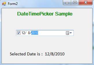 Datetimepicker Control In Vb Net Mindstick