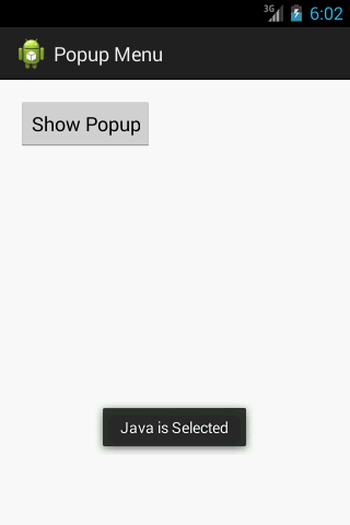 Show List View in Model pop-up on Button click in Andriod - MindStick